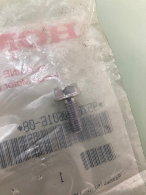 QTY 2 Honda 95701-06016-08 Bolt, Flange, (6X16) New Genuine