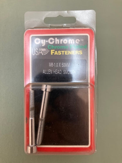 2 Pk. Cy-Chrome MCS-071 M6-1.0x50MM Allen Head, Smooth New Genuine