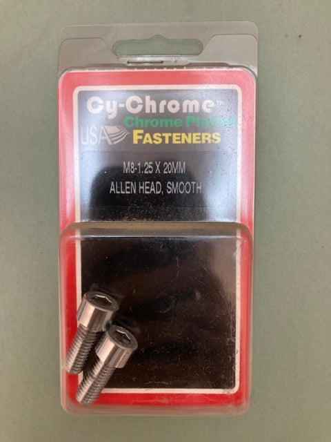 4 Pk. Cy-Chrome MCS-079 M8-1.25x20MM Allen Head, Smooth New Genuine