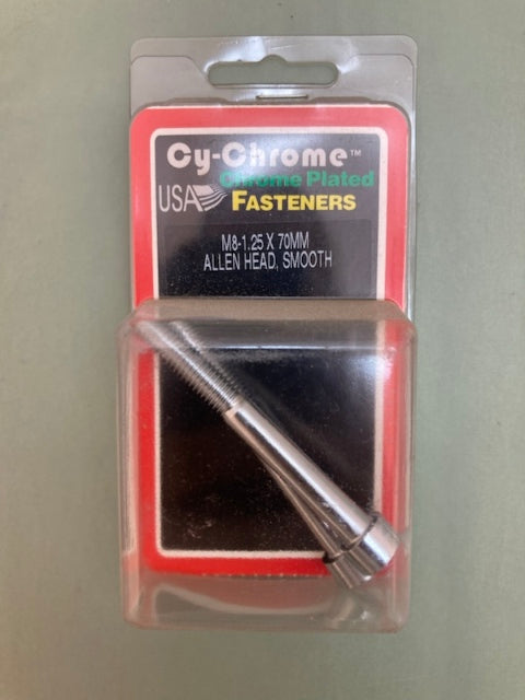2 Pk. Cy-Chrome MCS-084 M8-1.25x70MM Allen Head, Smooth New Genuine