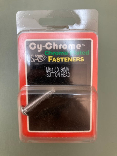 2 Pk. Cy-Chrome MCS-090 M6-1.0x30MM Button Head New Genuine
