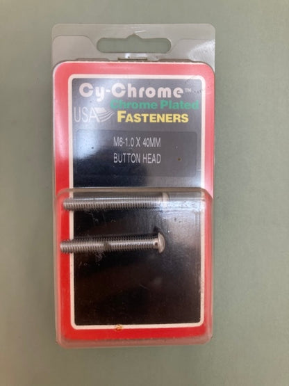 2 Pk. Cy-Chrome MCS-091 M6-1.0x40MM Button Head New Genuine