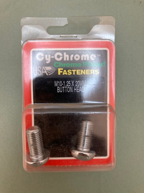 2 Pk. Cy-Chrome MCS-096 M10-1.25x20MM Button Head New Genuine