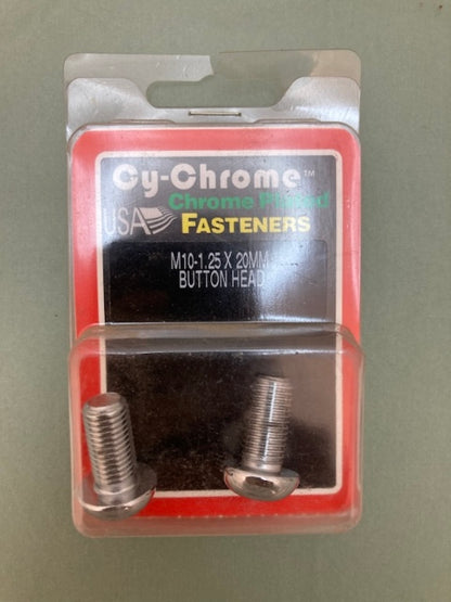 2 Pk. Cy-Chrome MCS-096 M10-1.25x20MM Button Head New Genuine