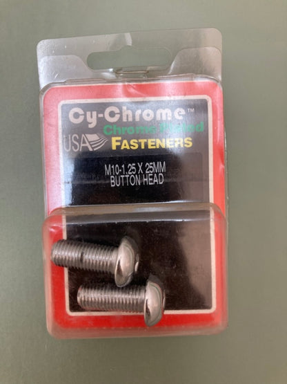 2 Pk. Cy-Chrome MCS-097 M10-1.25x25MM Button Head New Genuine