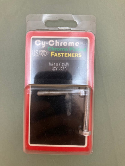 2 Pk. Cy-Chrome MCS-103 M6-1.0x40MM Hex Head New Genuine