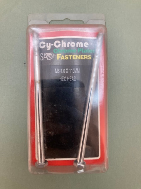 2 Pk. Cy-Chrome MCS-110 M6-1.0x110MM Hex Head New Genuine
