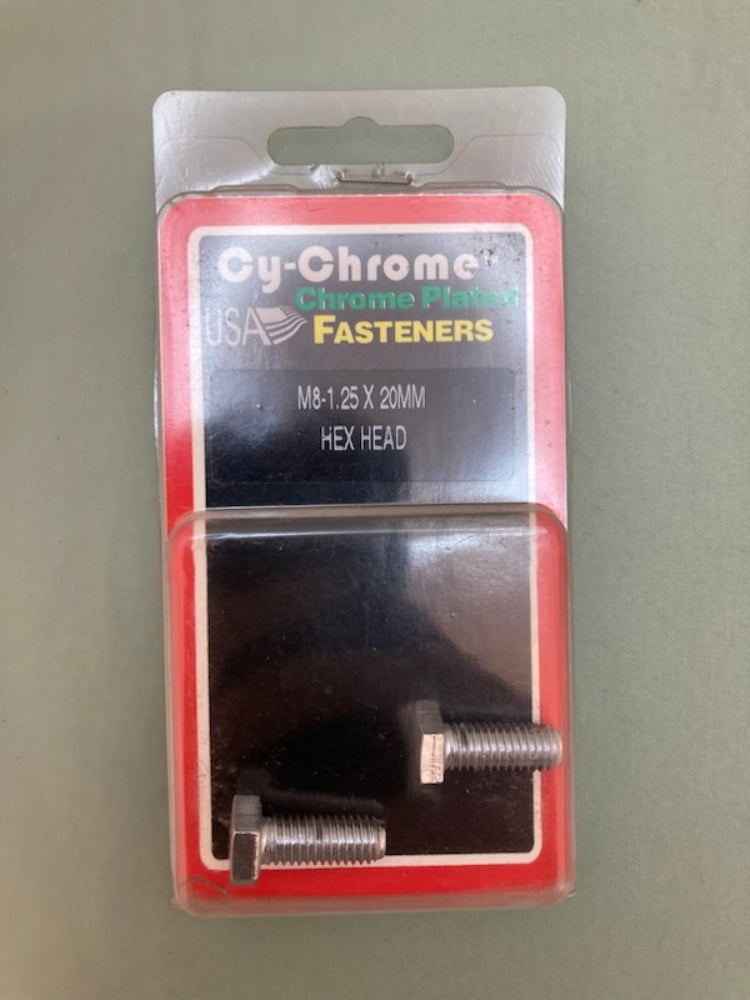 2 Pk. Cy-Chrome MCS-112 M8-1.25x20MM Hex Head New Genuine
