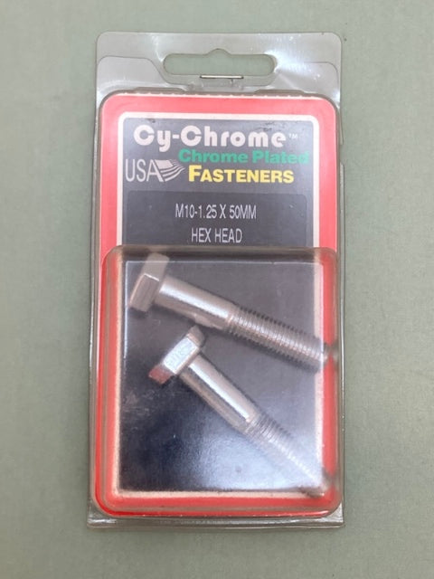 2 Pk. Cy-Chrome MCS-120 M10-1.25x50MM Hex Head New Genuine