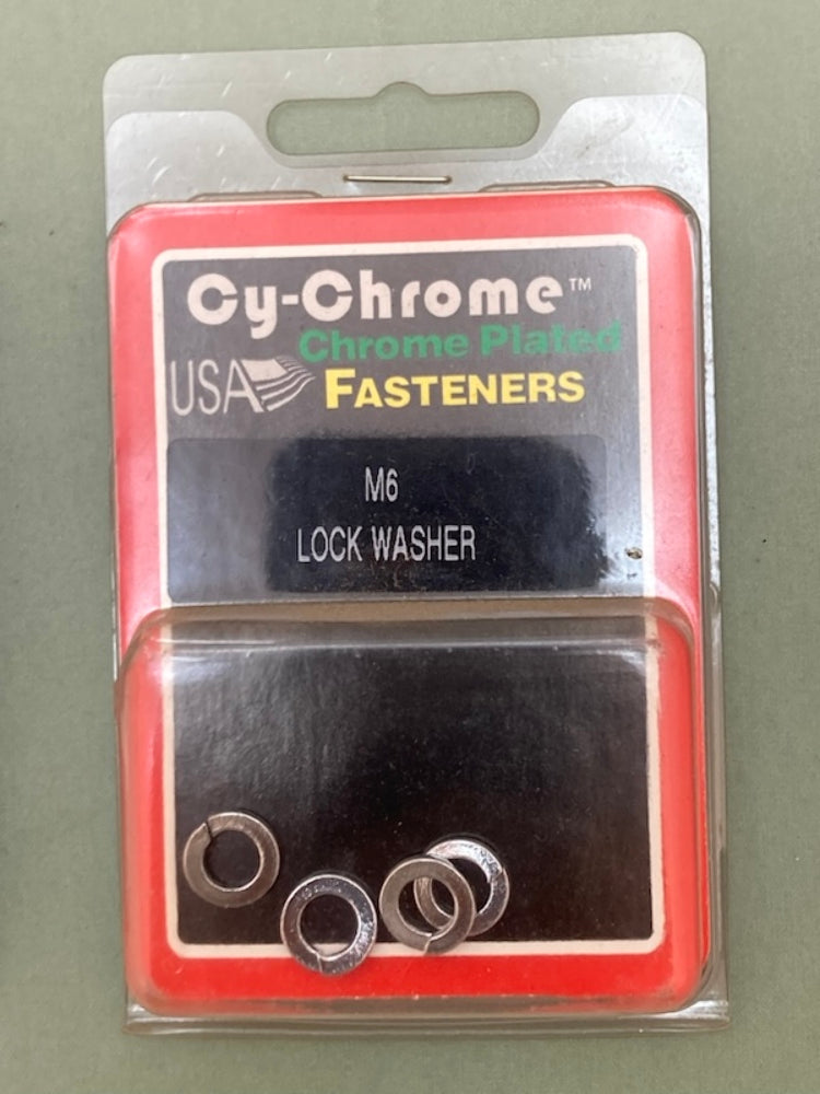 4 Pk. Cy-Chrome MCS-133 M6 Lock Washer New Genuine