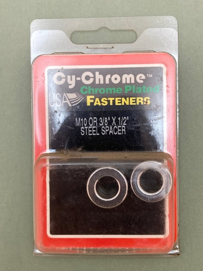 2 Pk. Cy-Chrome MCS-151 M10 or 3/8x1/2" Steel Spacer New Genuine
