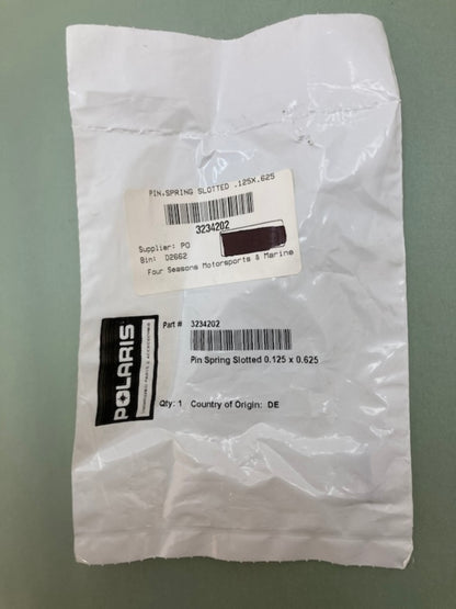 QTY 2 Polaris 3234202 Pin Spring Slotted 0.125x0.625 New Genuine