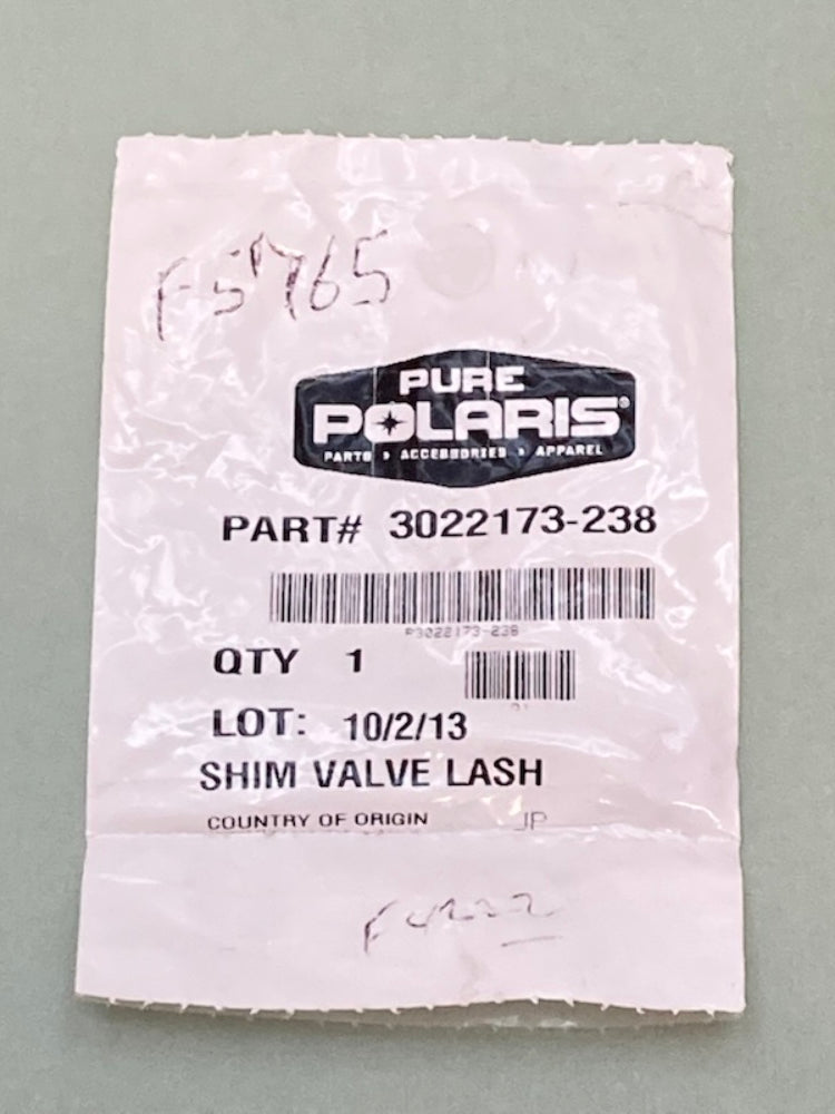 Polaris 3022173-238 Valve Lash Shim New Genuine