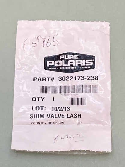 Polaris 3022173-238 Valve Lash Shim New Genuine