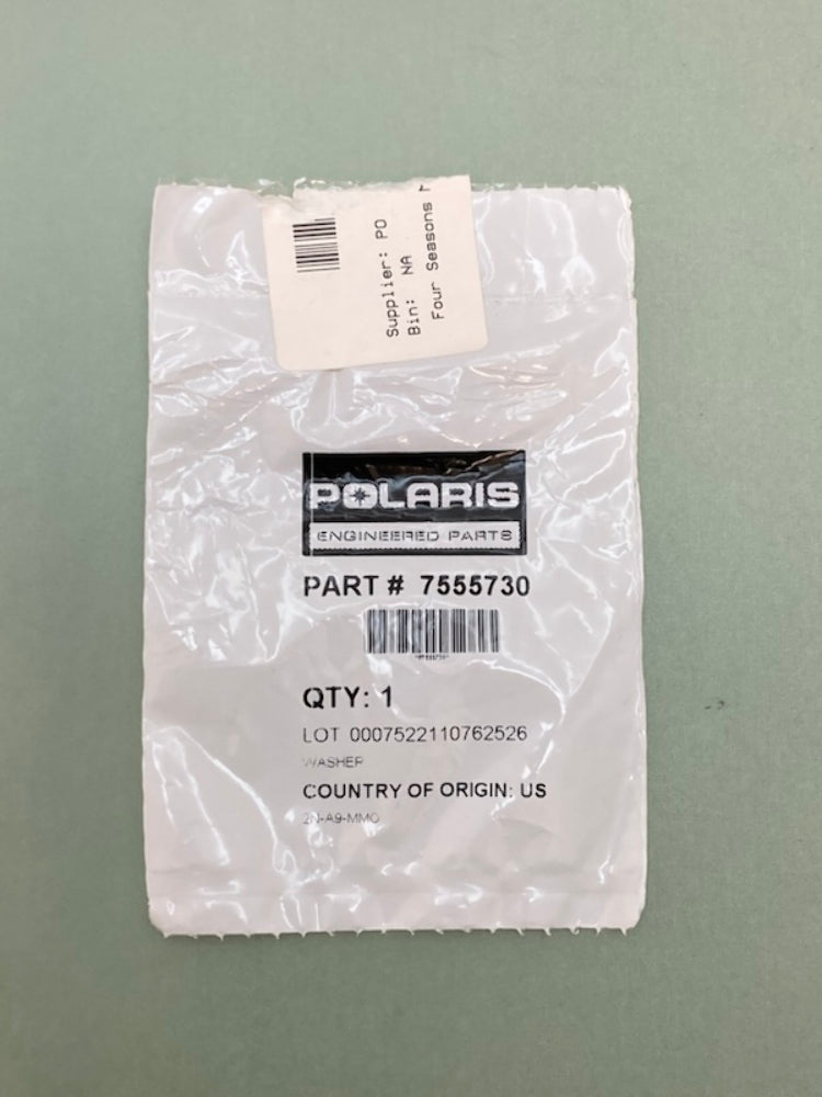 QTY 2 Polaris 7555730 Flat Aluminum Washer New Genuine