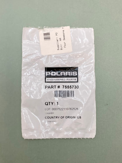 QTY 2 Polaris 7555730 Flat Aluminum Washer New Genuine