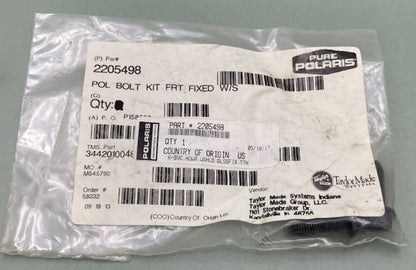 Polaris 2205498 K-Svc, Hdwr, Wshld, Glssfix, Ttn Kit New Genuine