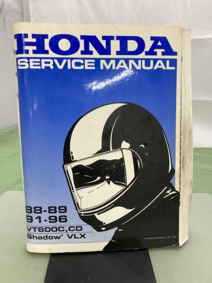 Honda 61MR107 VTC600C,CD Shadow VLX '88-'89 '91-'96 Service Manual Genuine