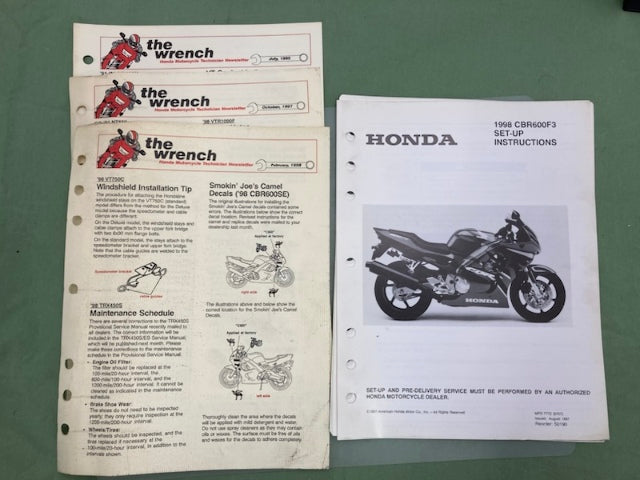 Honda 61MAL02 CBR600F3 '95-'97 Service Manual Genuine