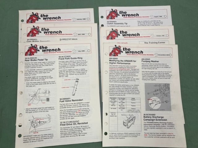 Honda 61MBW01 CBR600F4 '99-'00 Service Manual Genuine