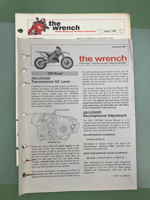 Honda 61KZ451 CR125R '98-'99 Service Manual Genuine