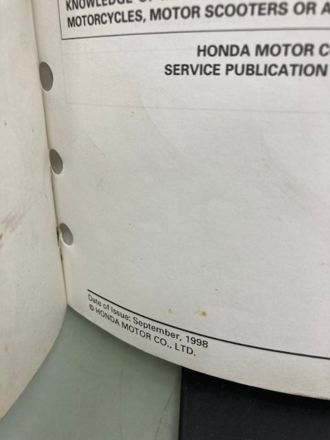 Honda 61KZ451 CR125R '98-'99 Service Manual Genuine