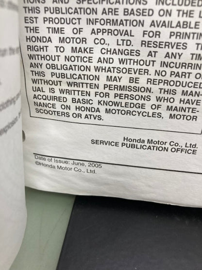 Honda 61MBZ01 CB600F '04-'06 Service Manual Genuine