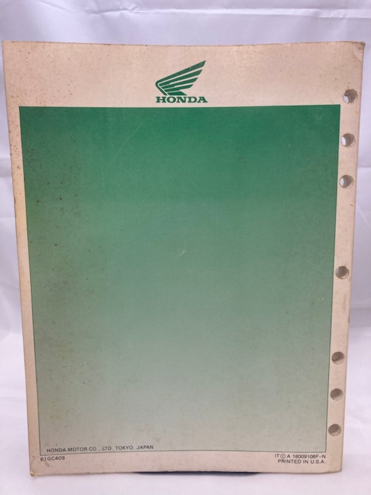 Honda 61GC409 Cr80r '85-'92 Service Manual 1991 Genuine
