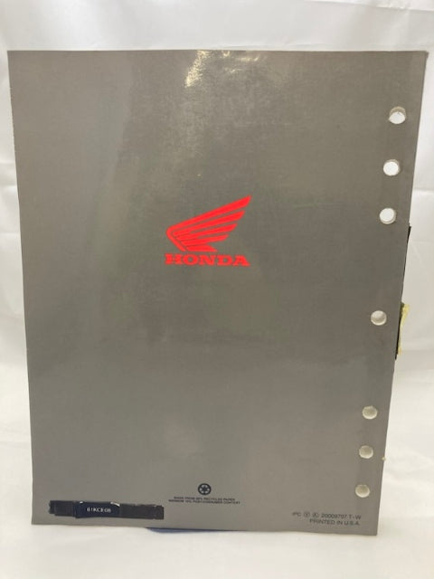 Honda 61KCE08 XR205R 1996-2004 Service Manual 1997 Genuine
