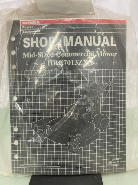 Honda 61VE4610 HRC7013ZXA Mid-Sized Commercial Mower Shop Manual '93 New Genuine