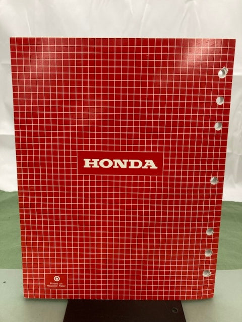 Honda 61ZJ110Z GX670 Engine Shop Manual '99 w/ 61ZJ110W Supplements '01 Genuine