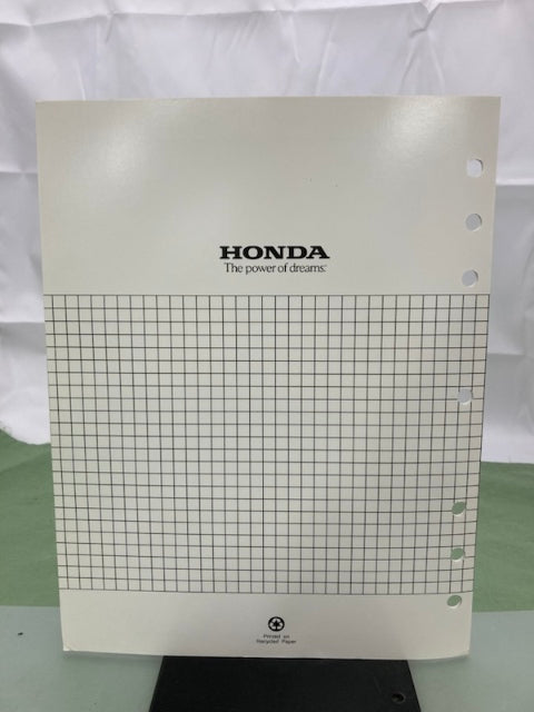 Honda 61ZJ110Z GX670 Engine Shop Manual '99 w/ 61ZJ110W Supplements '01 Genuine