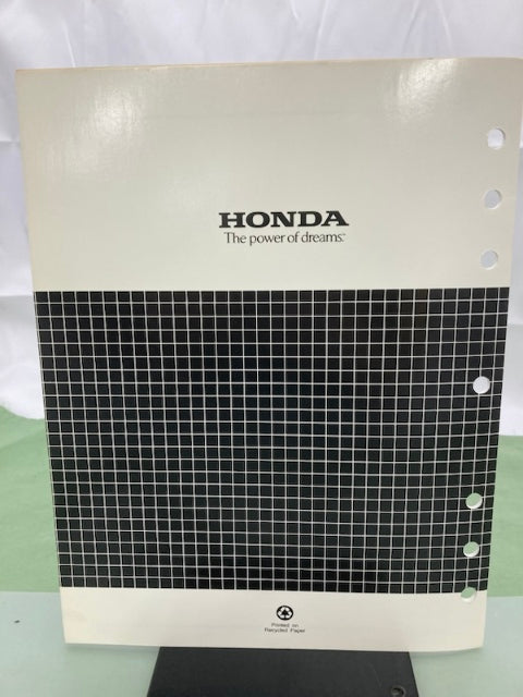 Honda 61ZJ110Z GX670 Engine Shop Manual '99 w/ 61ZJ110W Supplements '01 Genuine
