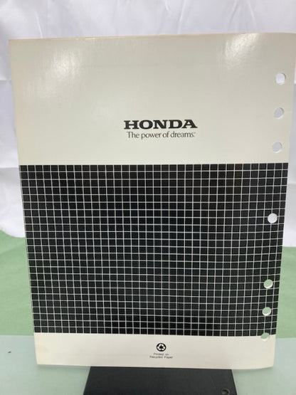 Honda 61ZJ110Z GX670 Engine Shop Manual '99 w/ 61ZJ110W Supplements '01 Genuine