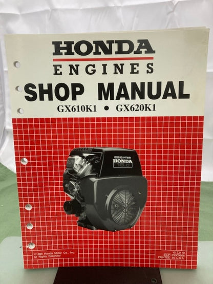 Honda 61ZJ110 GX610K1 GX620K1 Engine Shop Manual '99 w/ Supplements Genuine