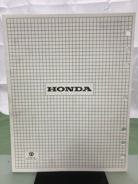 Honda 61ZJ110 GX610K1 GX620K1 Engine Shop Manual '99 w/ Supplements Genuine