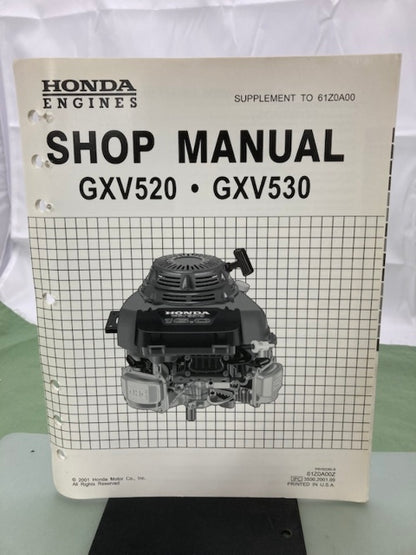 Honda 61Z0A00 GCV520 GCV530 Engine Shop Manual '00 w/ Supp 61Z0A00Z 2001 Genuine