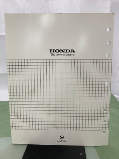 Honda 61Z0D00 GX100 Shop Manual '01 w/ Supplement 61Z0D00Z Rammer '01 Genuine