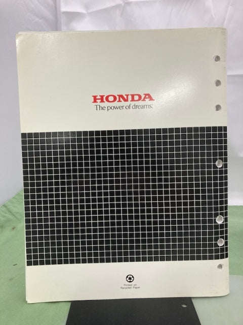 Honda 61V2000 FRC800 Tiller Shop Manual 2002 Genuine