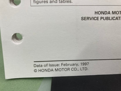 Honda 6177700 FR650 FR750 Tiller Shop Manual '97 w/ Supplement 6177700Z Genuine