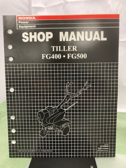 Honda 61V0800 FG400 FG50  Tiller Shop Manual 1998 Genuine