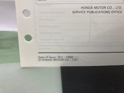Honda 6172310 FR500 FR700 Tiller Shop Manual 1980 w/ Supplement 6172310Z Genuine