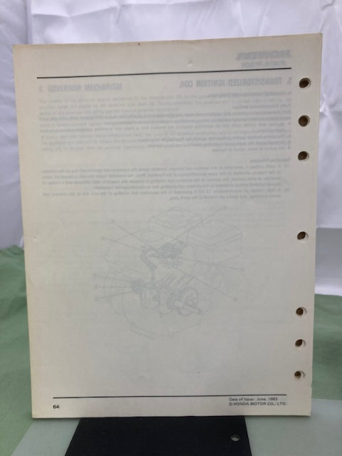 Honda 6173300 F401 F501 Tiller Shop Manual 1983 Genuine