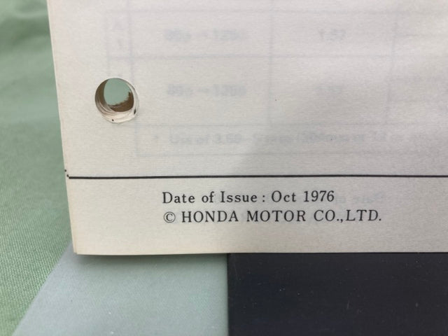Honda 6172300 F400 Tiller Shop Manual 1976 Genuine