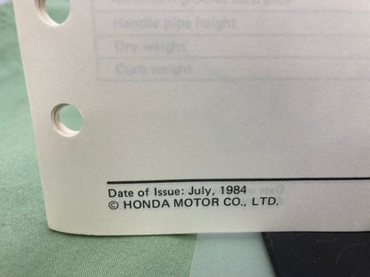 Honda 6173700 F210 Tiller Shop Manual '84 w/ Supplement 6173700Y '93 Genuine