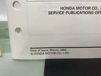 Honda 6173700 F210 Tiller Shop Manual '84 w/ Supplement 6173700Y '93 Genuine