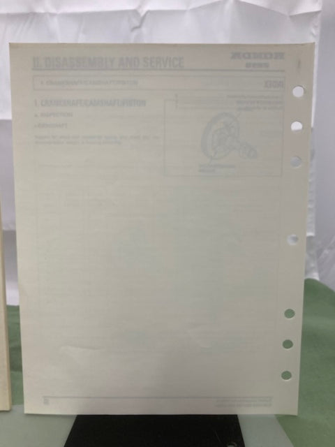 Honda 6173700 F210 Tiller Shop Manual '84 w/ Supplement 6173700Y '93 Genuine