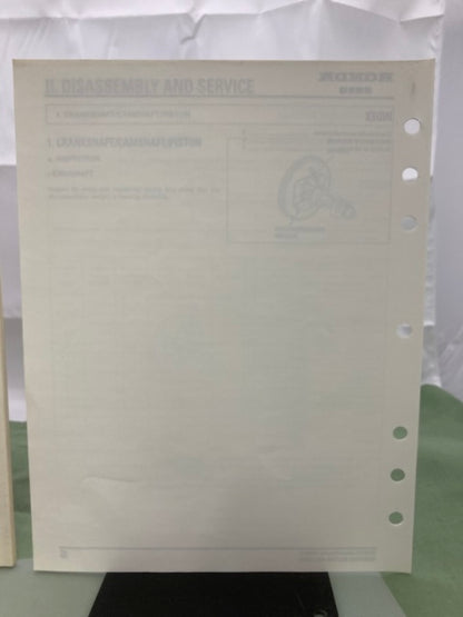 Honda 6173700 F210 Tiller Shop Manual '84 w/ Supplement 6173700Y '93 Genuine