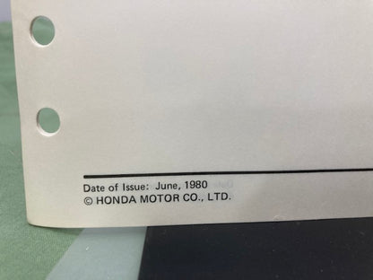 Honda 6172900 F200 Tiller Shop Manual 1980 Genuine