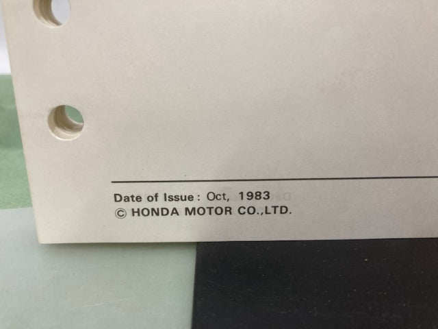 Honda 61ZA100 EW170 Generator Shop Manual 1983 Genuine